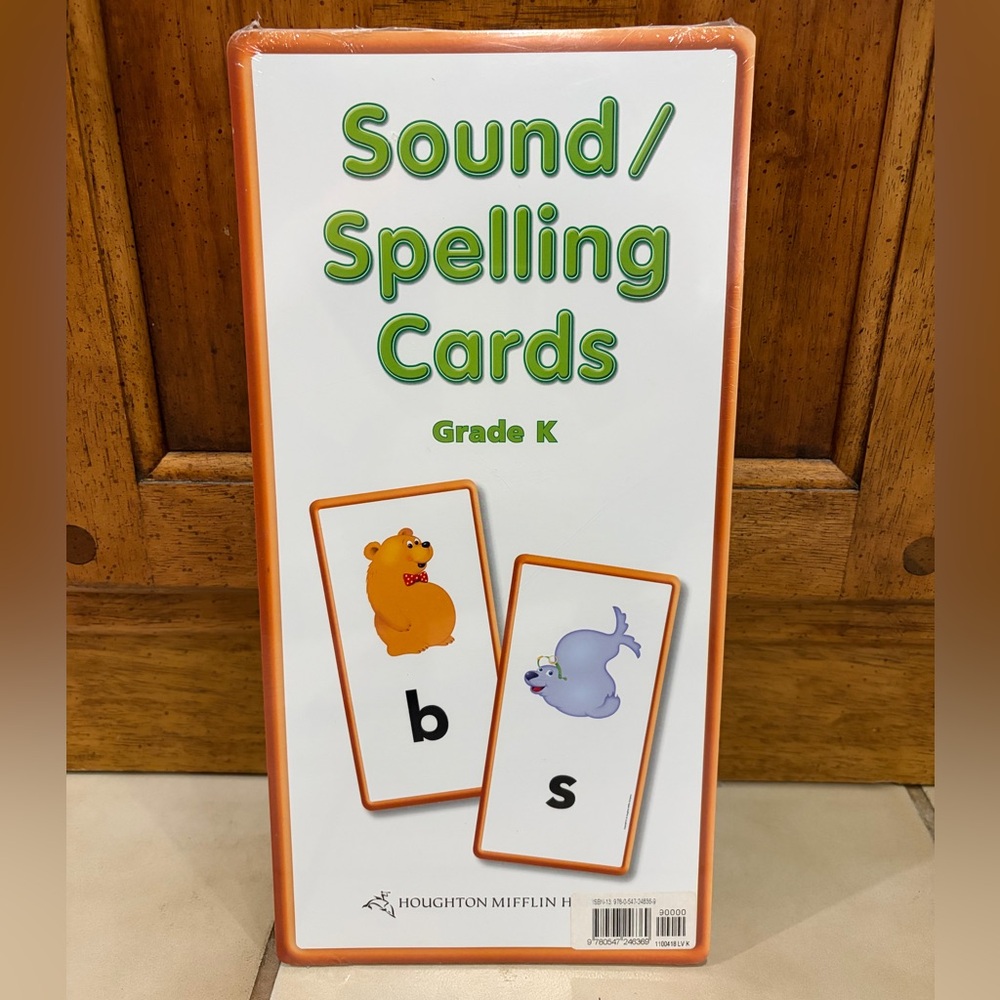 Sound Spelling Cards Phonics Grade K Homeschool Journeys Large Flash Cards New